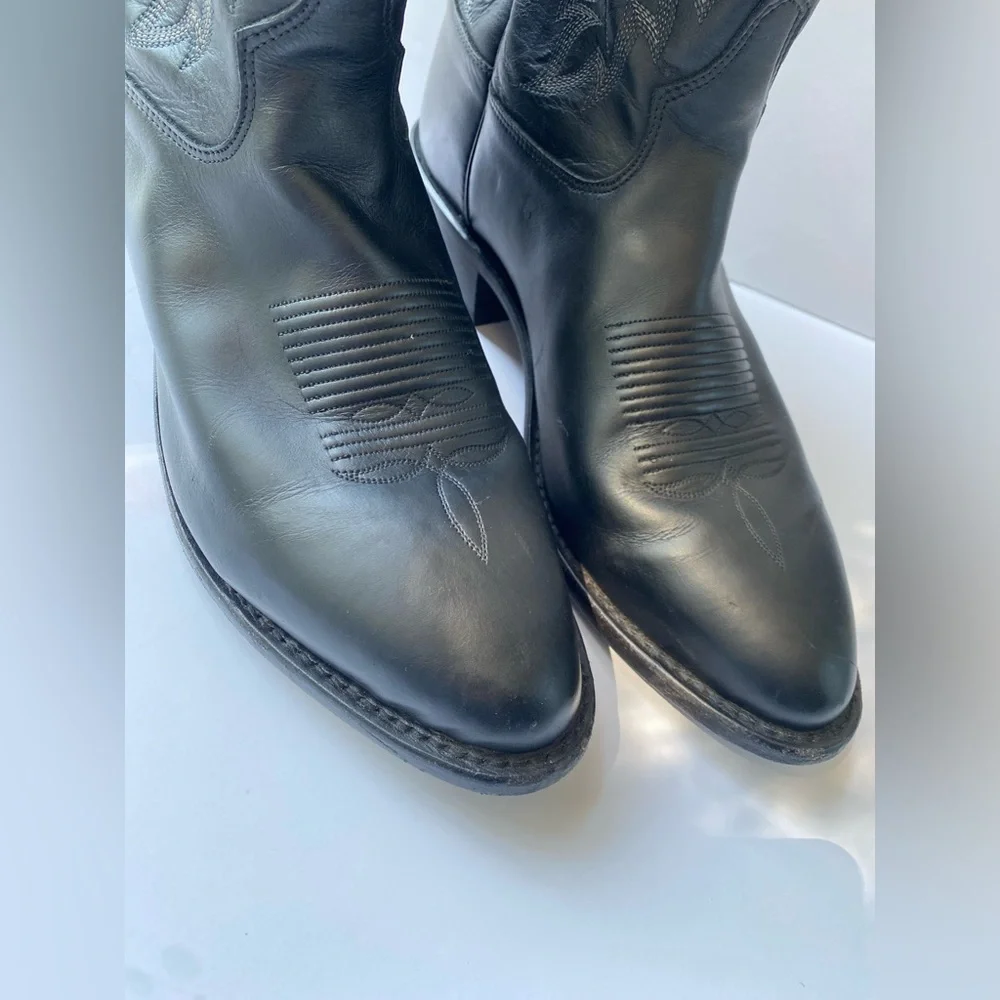 Men's Tony Lama Black Stallion Americana Cowboy Western 7900 Boots - Size 11 - Picture 3 of 14